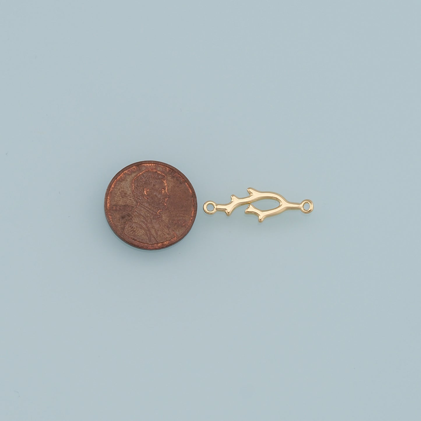 Gold Branches Charms,18K Gold Filled Branches Pendant,Branches Charm Bracelet Necklace for DIY Jewelry Making Supply