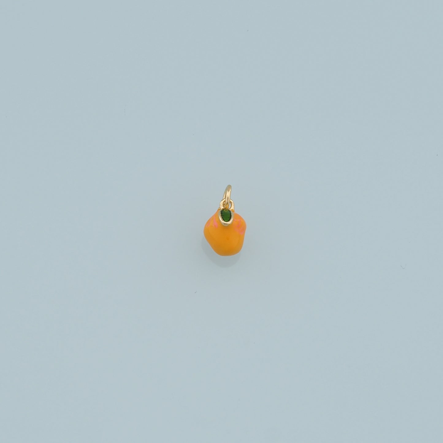 Gold Bell Pepper Charms,18K Gold Filled Enamel Bell Pepper Pendant,Kawaii Charm Bracelet Necklace for DIY Jewelry Making Supply