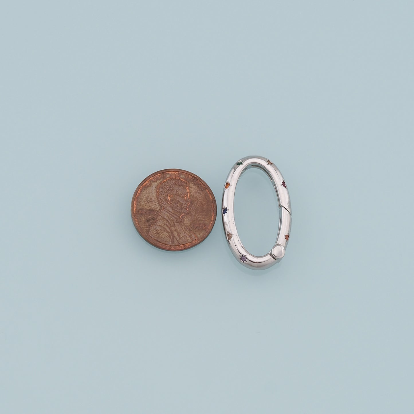 18K Gold Filled Oval Carabiner Clasp,Buckle Clasp,Carabiner Screw Clasp,Turnbuckle,for DIY Jewelry