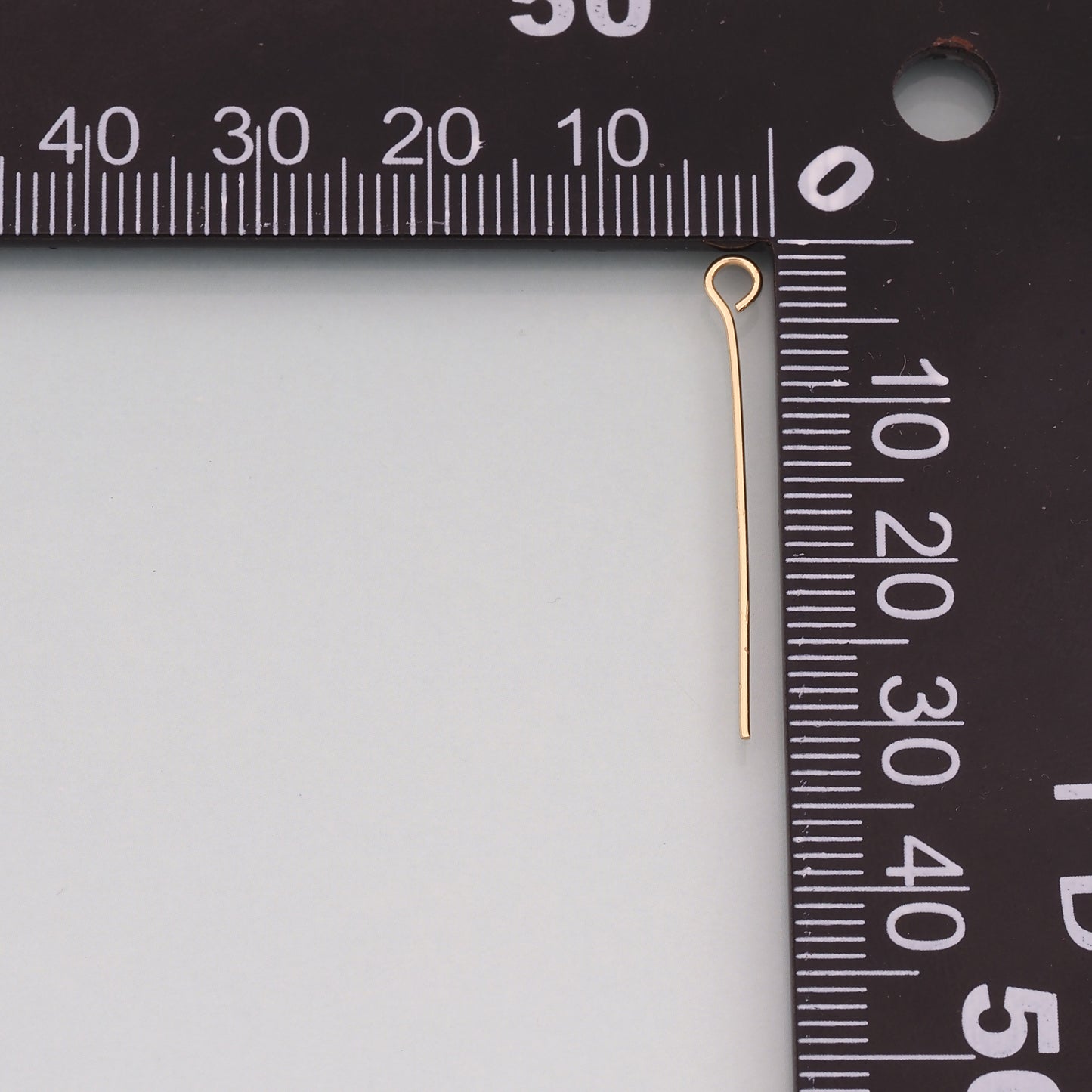 100Pcs 18K Gold Filled Eye Head Pins for DIY Jewelry Making Supply