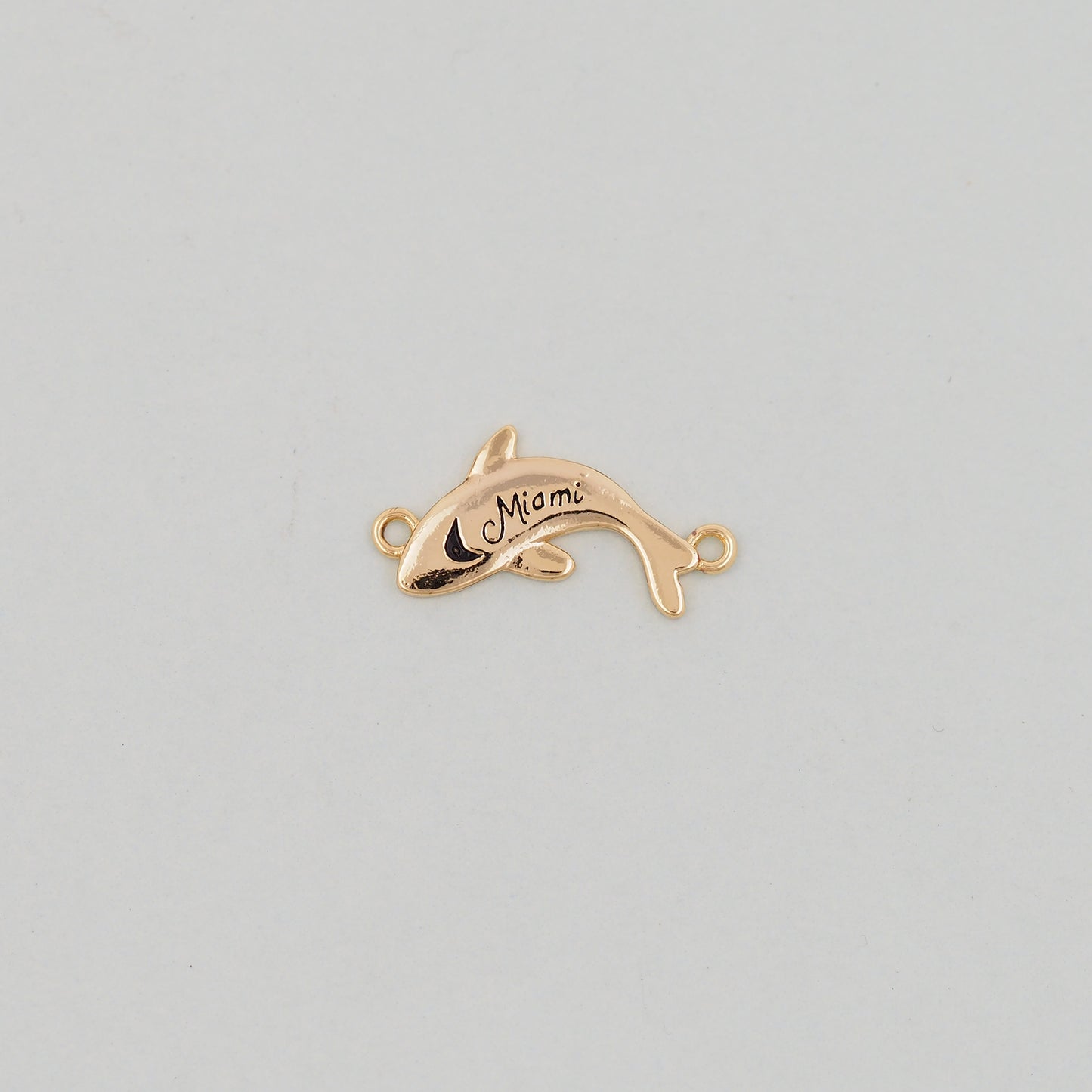 Gold Miami Charms,18K Gold Filled flame Miami Pendant Bracelet Necklace for DIY Jewelry Making Supply