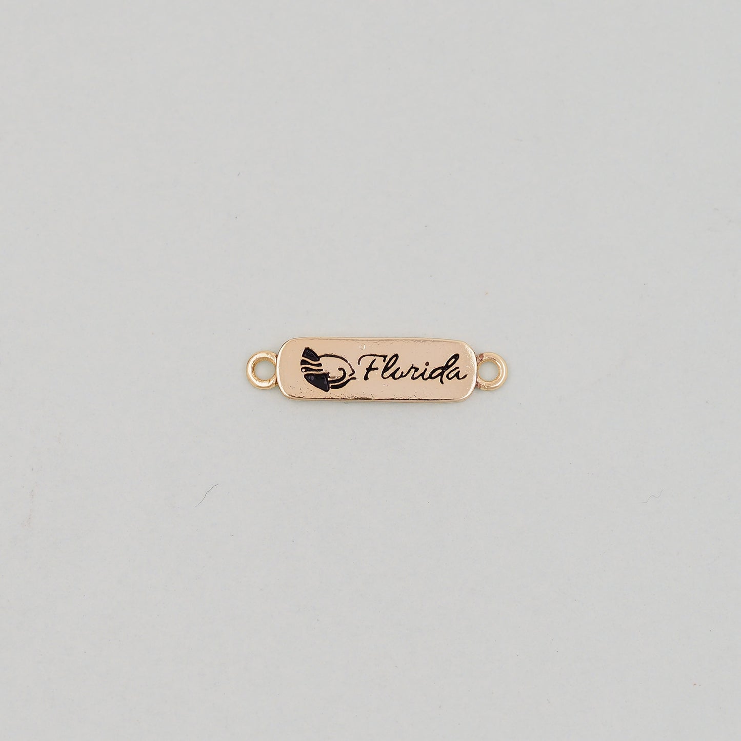 Gold Florida Connector Charms,18K Gold Filled Florida Pendant Bracelet Necklace for DIY Jewelry Making Supply