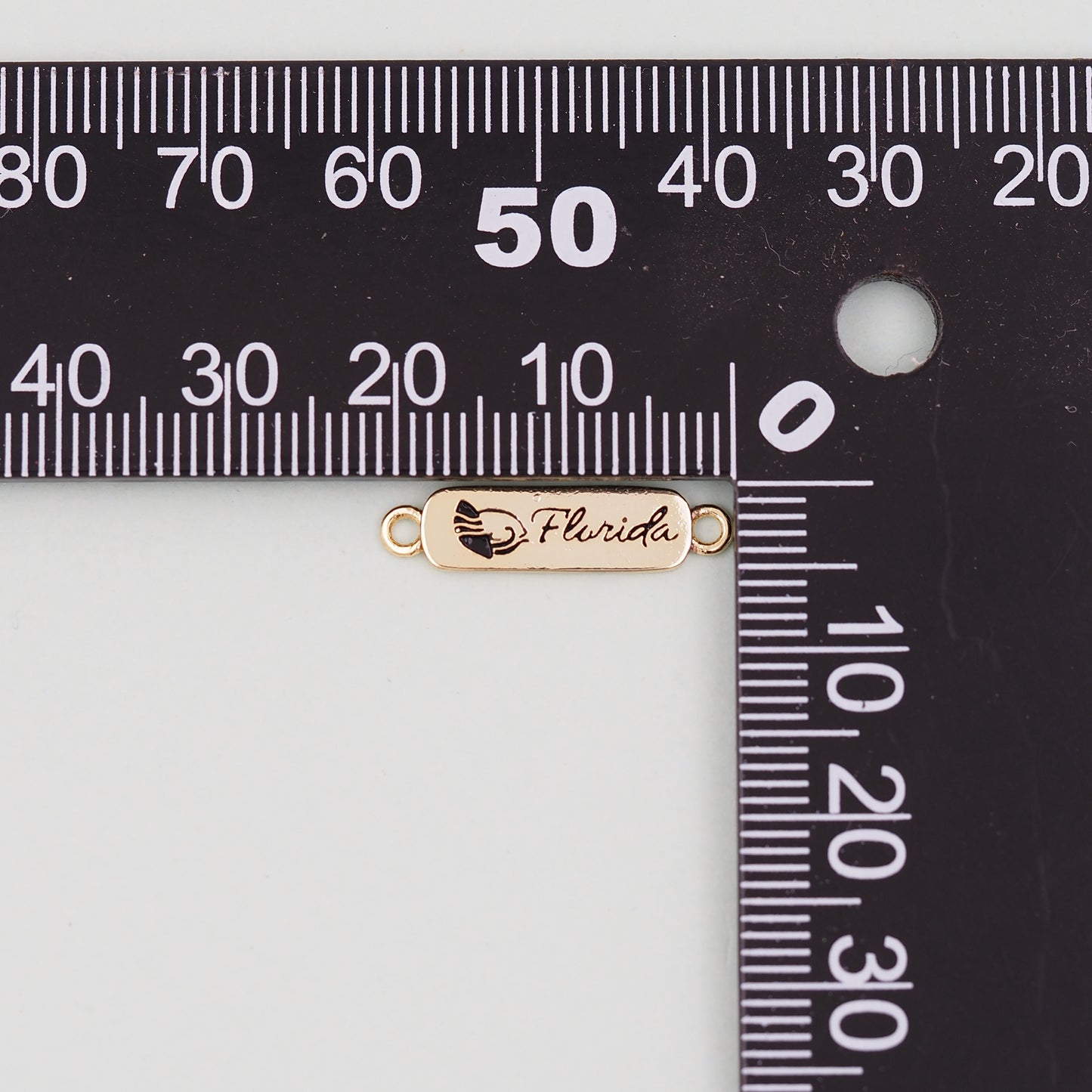 Gold Florida Connector Charms,18K Gold Filled Florida Pendant Bracelet Necklace for DIY Jewelry Making Supply