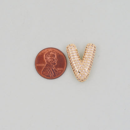 Gold letter Charms,18K Gold Filled letter Pendant,initial Charm Bracelet Necklace for DIY Jewelry Making Supply