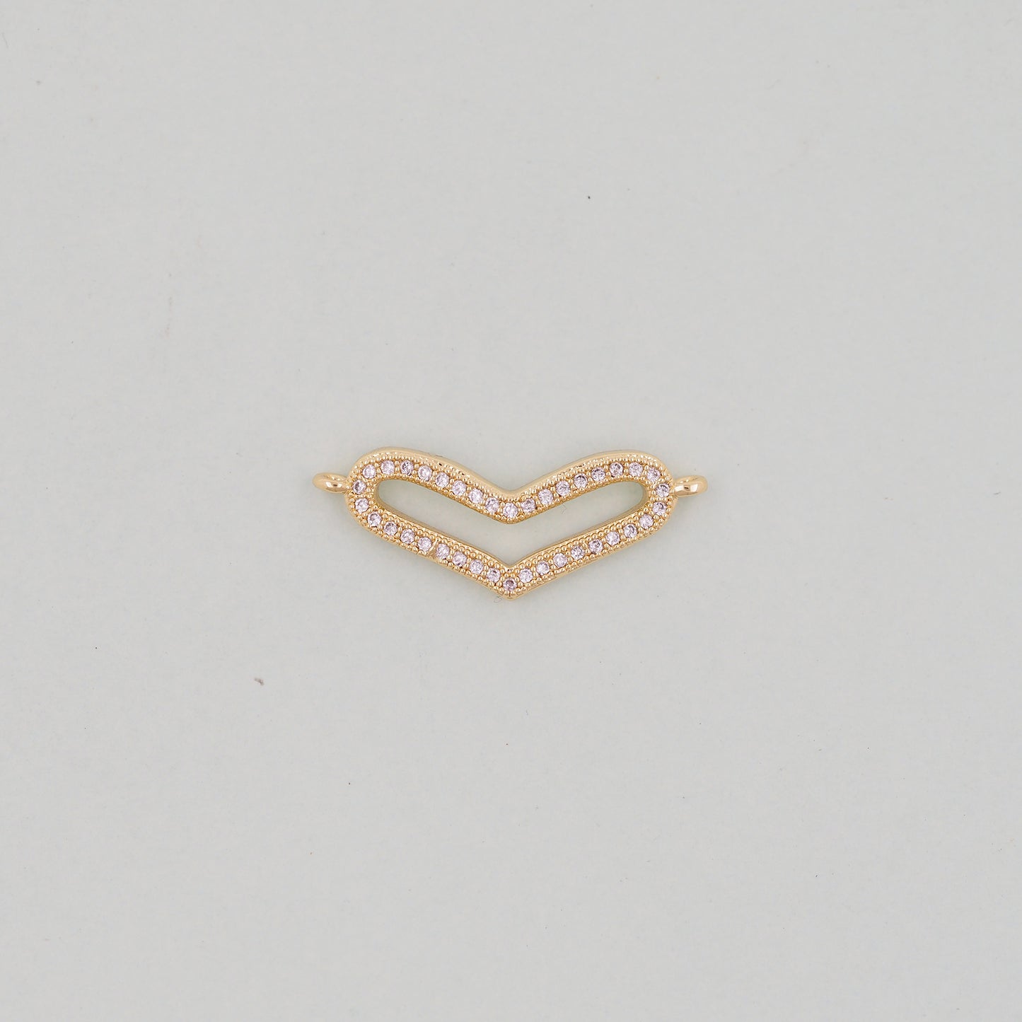 Gold Heart Charms,18K Gold Filled Heart Pendant,Heart Charm Bracelet Necklace for DIY Jewelry Making Supply