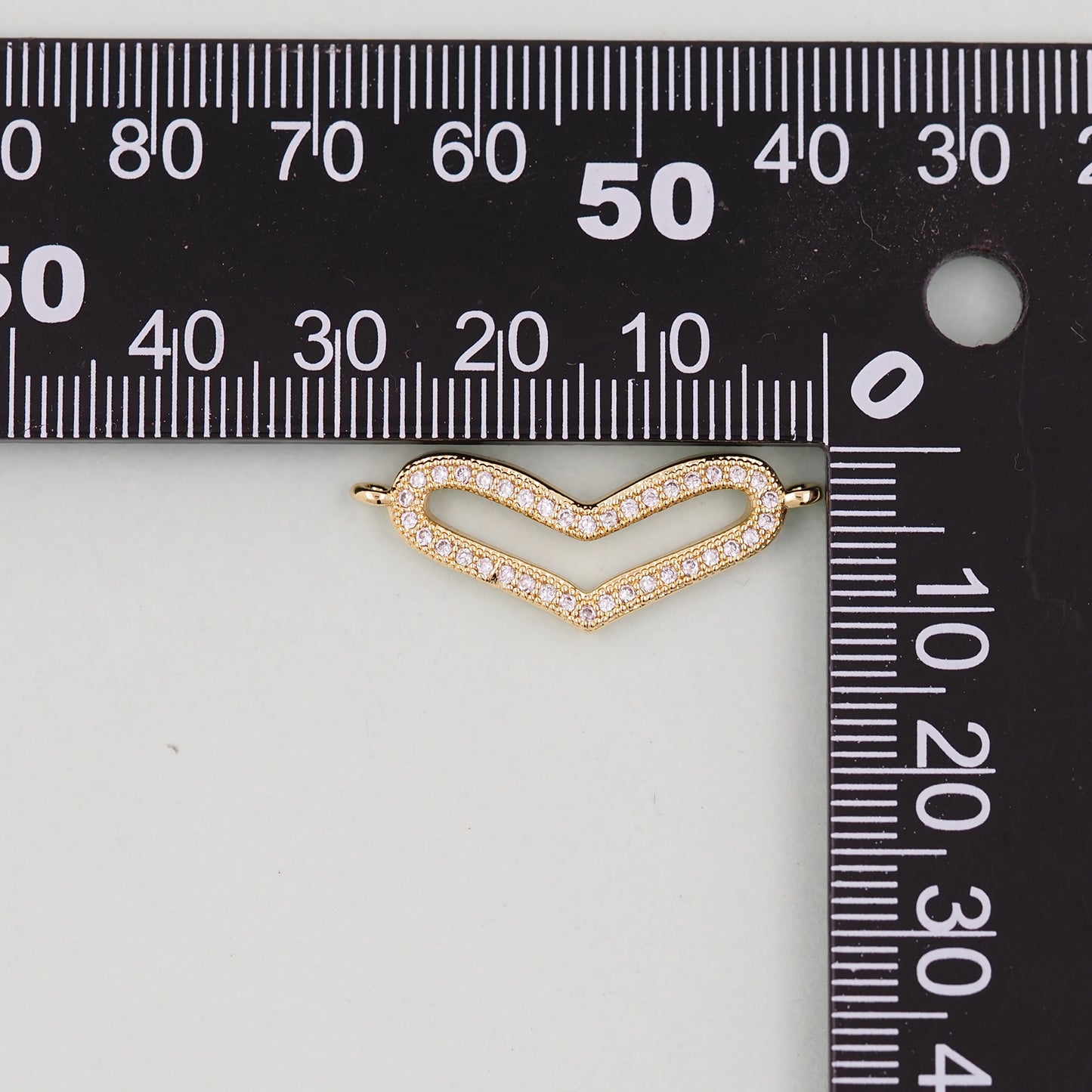 Gold Heart Charms,18K Gold Filled Heart Pendant,Heart Charm Bracelet Necklace for DIY Jewelry Making Supply