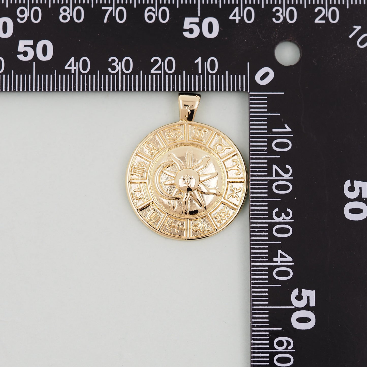 Gold Sun Charms,18K Gold Filled Sun Pendant,celestial  Charm Bracelet Necklace for DIY Jewelry Making Supply