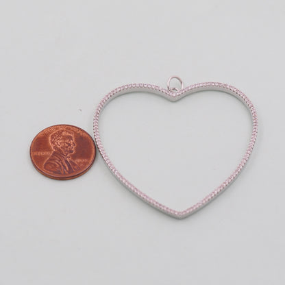 Gold Heart Charms,18K Gold Filled Heart Pendant,Heart Charm Bracelet Necklace for DIY Jewelry Making Supply