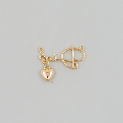Gold stethoscope Charms,18K Gold Filled stethoscope Pendant,stethoscope Charm Bracelet Necklace for DIY Jewelry Making Supply