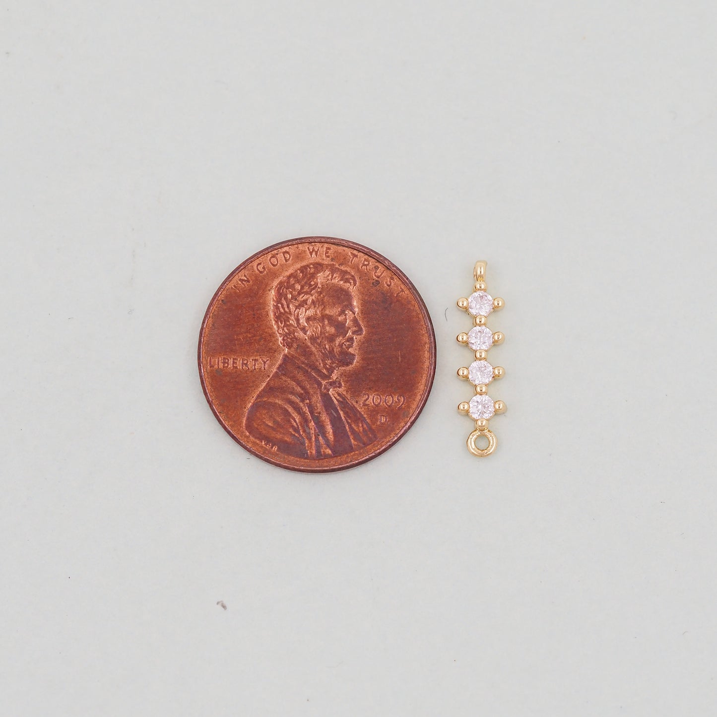 Gold Round strip Connector Charms,18K Gold Filled Round Pendant,Round Charm Bracelet Necklace for DIY Jewelry Making Supply