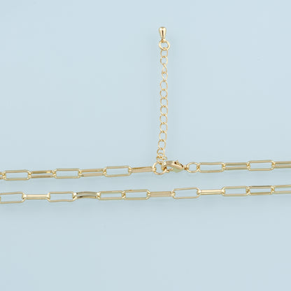 Gold Oval Chain,18K Gold Filled Oval for Necklace Bracelet DIY Jewelry Making Supply