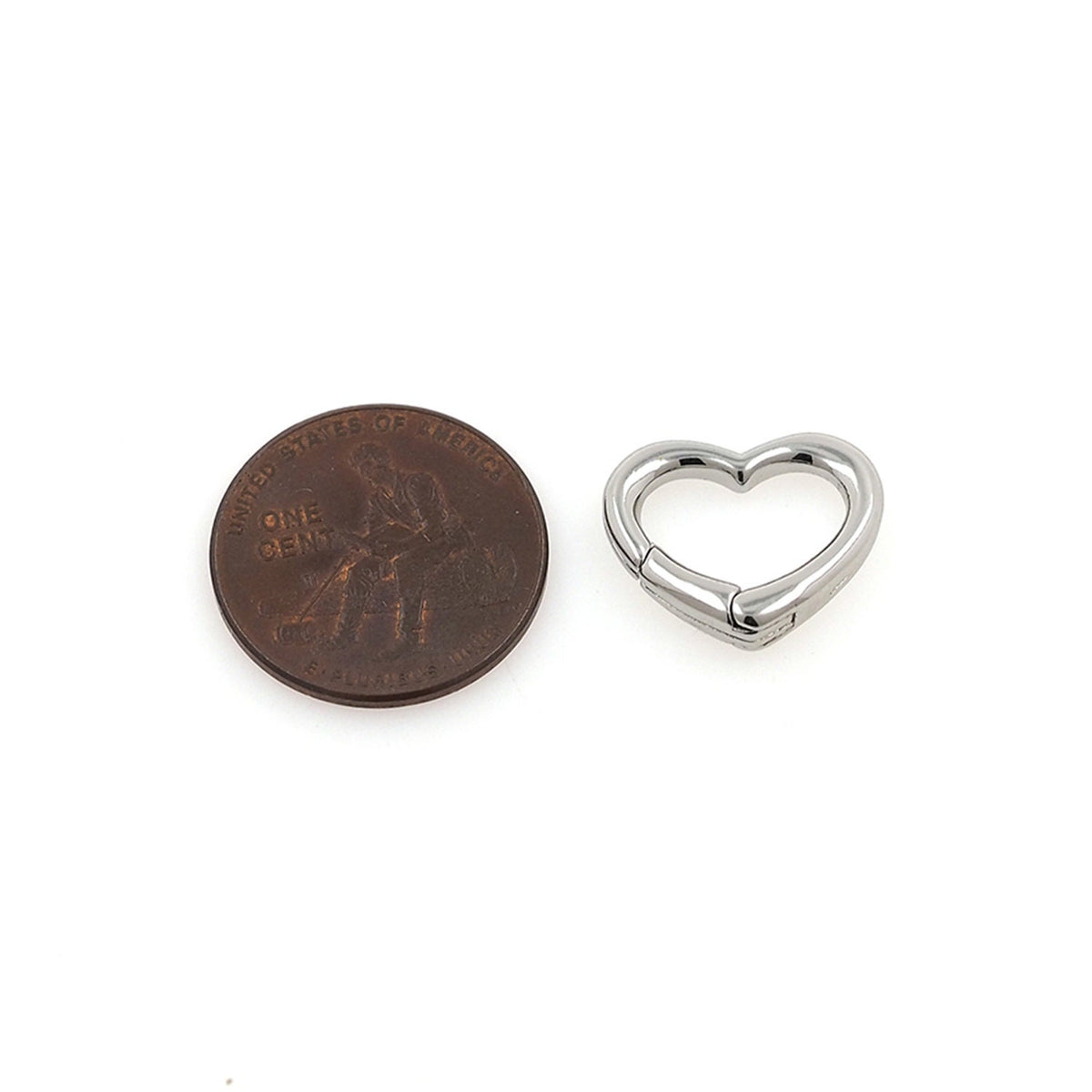 18K Gold Filled Heart Clasp 12 mm for Jewelry Making