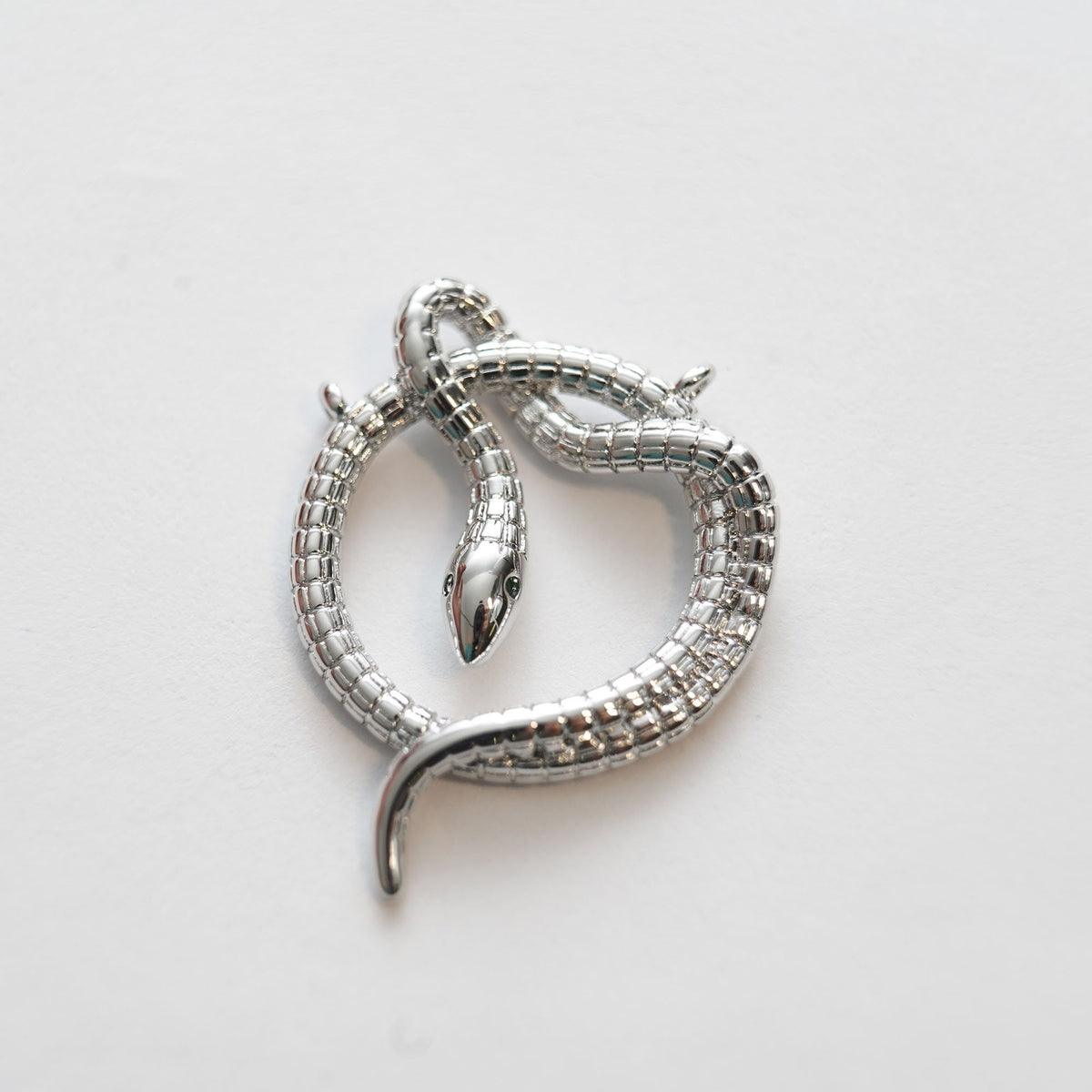Gold Snake charms,18K Gold Filled CZ Snake Pendant,Silver Snake Charms Bracelet Necklace for DIY Jewelry Making Supply