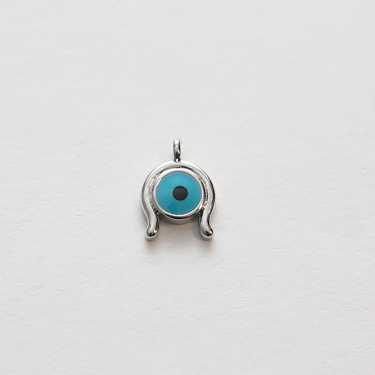 18K Gold Filled Evil Eye Charm Pendant for Jewelry Making