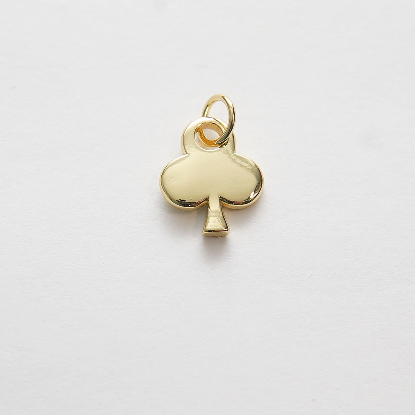 Gold Poker Beads Charms,18K Gold Filled Poker Pendant,Silver Poker Charm Bracelet Necklace for DIY Jewelry Making Supply