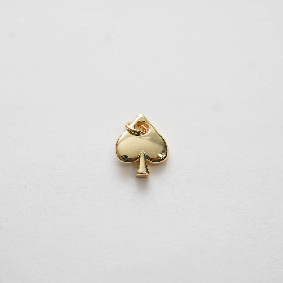 Gold Poker Beads Charms,18K Gold Filled Poker Pendant,Silver Poker Charm Bracelet Necklace for DIY Jewelry Making Supply