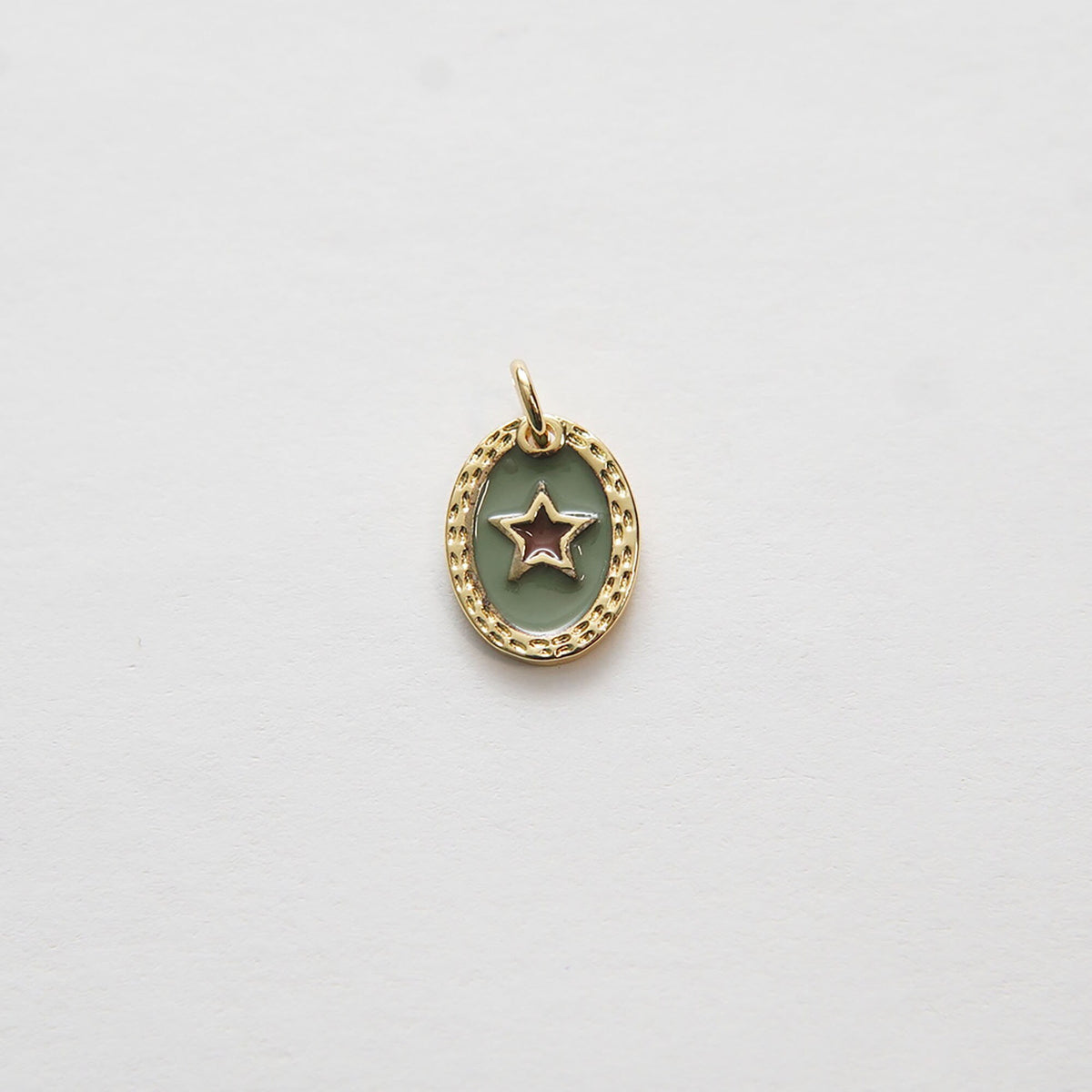 18K Gold Filled Enamel Star Charm Pendant for Jewelry Making