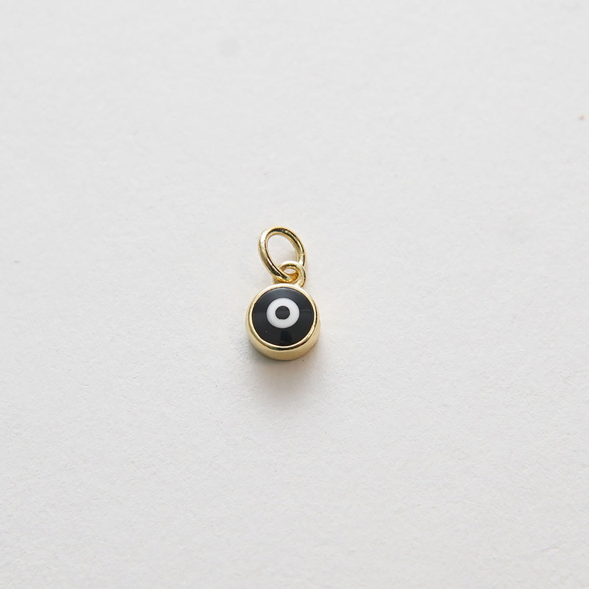 Gold Tiny Blue Evil Eye Charms,18K Gold Filled Evil Eye Pendant,Evil Eye Charm Bracelet Necklace for DIY Jewelry Making Suppl