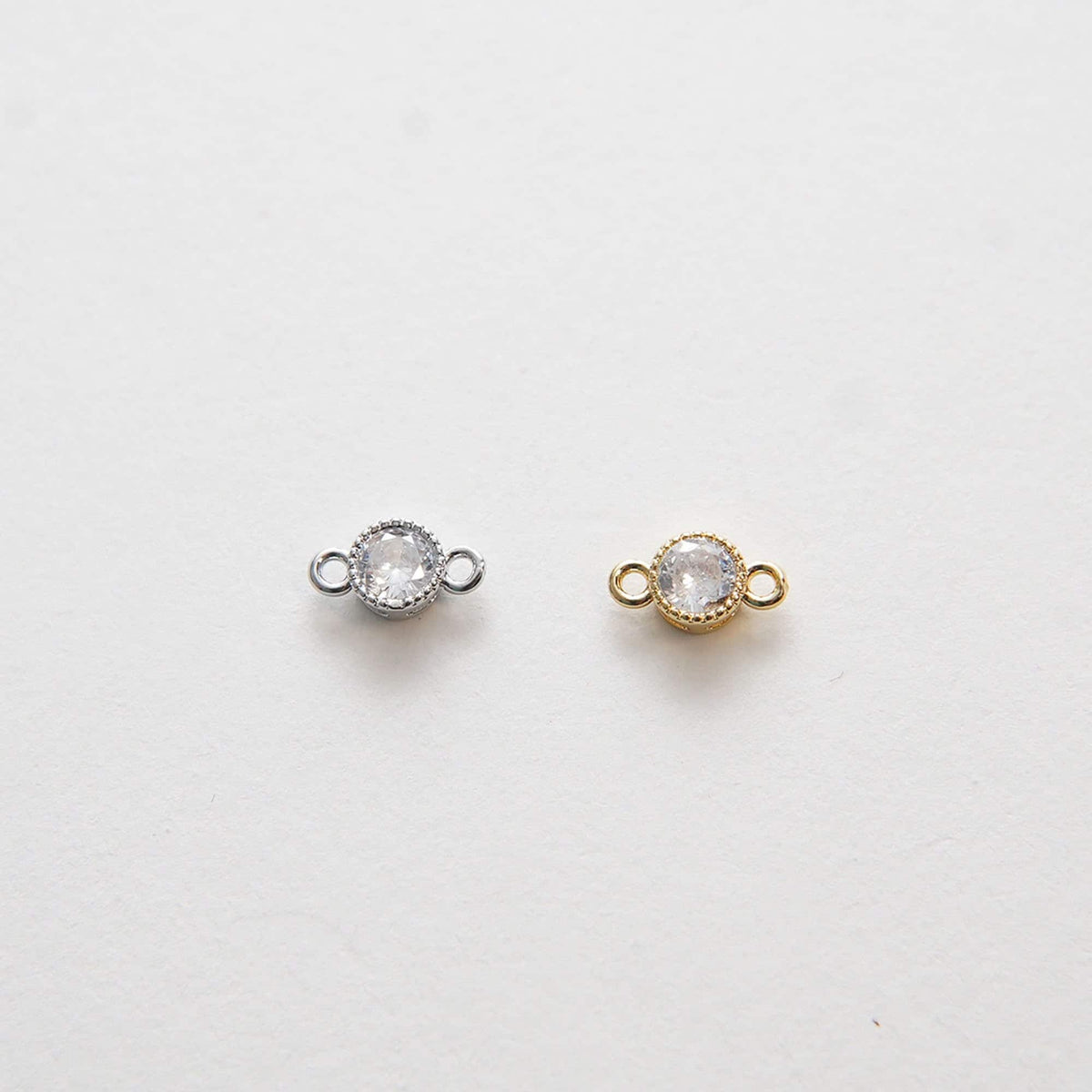 Gold Round Connector Charms,18K Gold Filled Round Pendant,Round Charm Bracelet Necklace for DIY Jewelry Making Supply