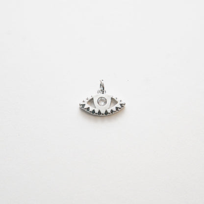 18K Gold Filled Evil Eye Charm Pendant for Jewelry Making