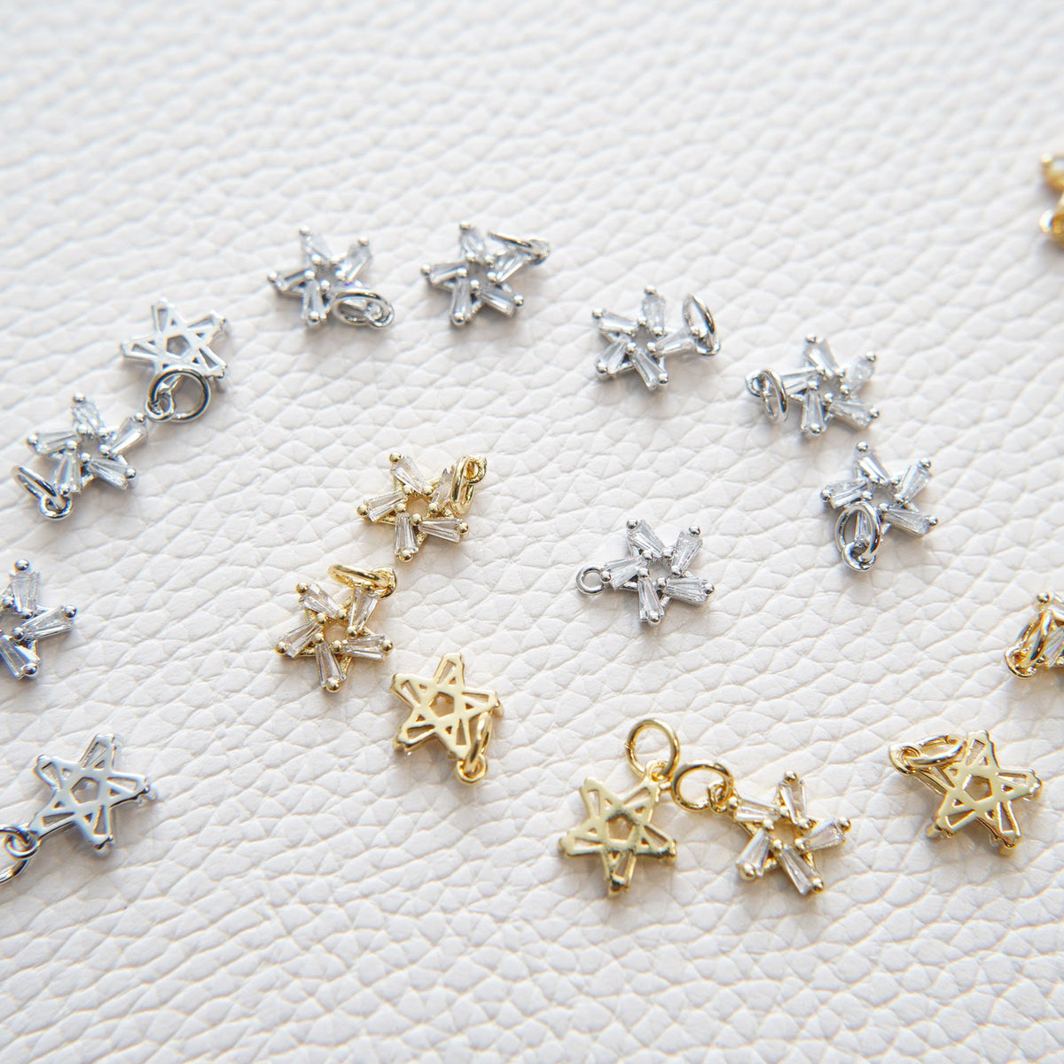 18K Gold Filled Star Charm Pendant for Jewelry Making