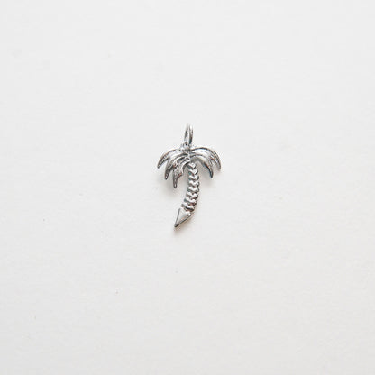Gold Palm Tree Charms,18K Gold Filled Palm tree Pendant,Silver Palm tree Charm Bracelet Necklace for DIY Jewelry Making Suppl