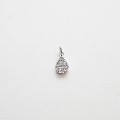18K Gold Filled Hand CZ Charm Pendant for Jewelry Making