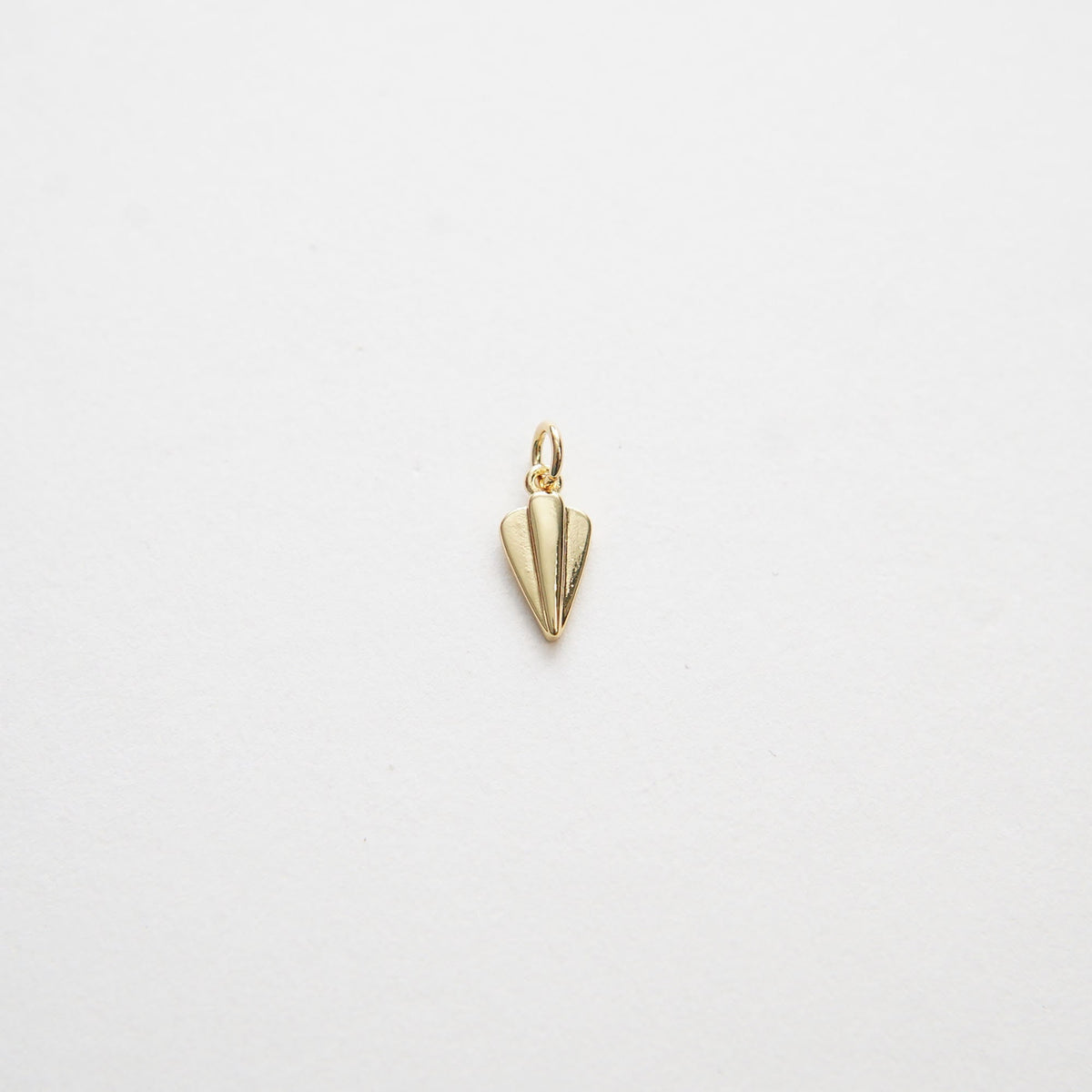 Gold Paper Airplane Charms,18K Gold Filled Origami Plane Pendant,Silver Origami Plane Charm Bracelet Necklace for DIY Jewelry