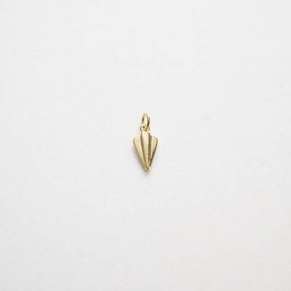 Gold Paper Airplane Charms,18K Gold Filled Origami Plane Pendant,Silver Origami Plane Charm Bracelet Necklace for DIY Jewelry