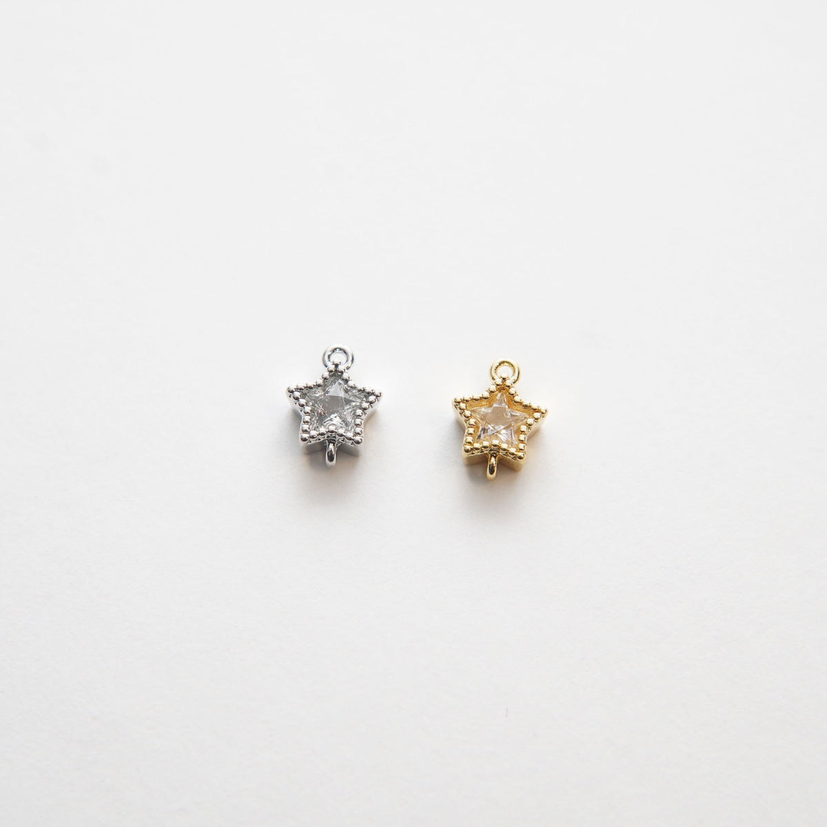 Gold Star Charms,18K Gold Filled Star Pendant,Silver Star Charm Bracelet Necklace for DIY Jewelry Making Supply