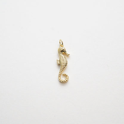 Gold Seahorse Charms,18K Gold Filled Seahorse Pendant,Silver Seahorse Charm Bracelet Necklace for DIY Jewelry Making Supply