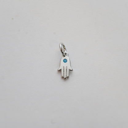 18K Gold Filled Hamsa Charm Pendant for Jewelry Making