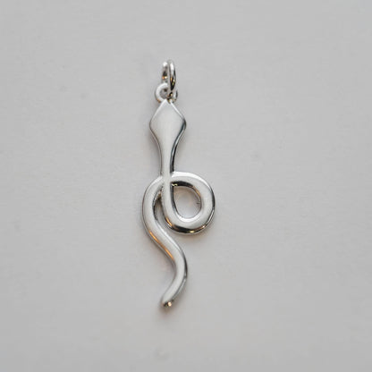 18K Gold Filled Snake Pendant,Silver Snake Charms Bracelet Necklace for DIY Jewelry Making Supply