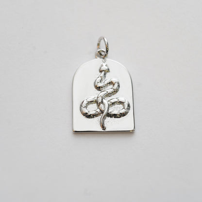 18K Gold Filled Snake Charm Pendant for Jewelry Making