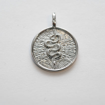 18K Gold Filled Snake Charm Pendant for Jewelry Making