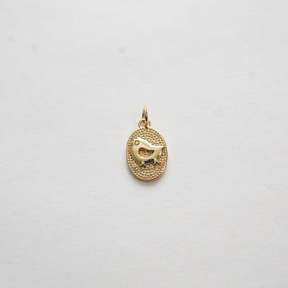 Gold Bird Charms,18K Gold Filled Bird Pendant,Silver Bird Charm Bracelet Necklace for DIY Jewelry Making Supply