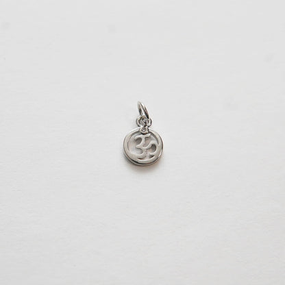 Gold Yoga Charms,18K Gold Filled Om Pendant,Silver Yoga Charm Bracelet Necklace for DIY Jewelry Making Supply
