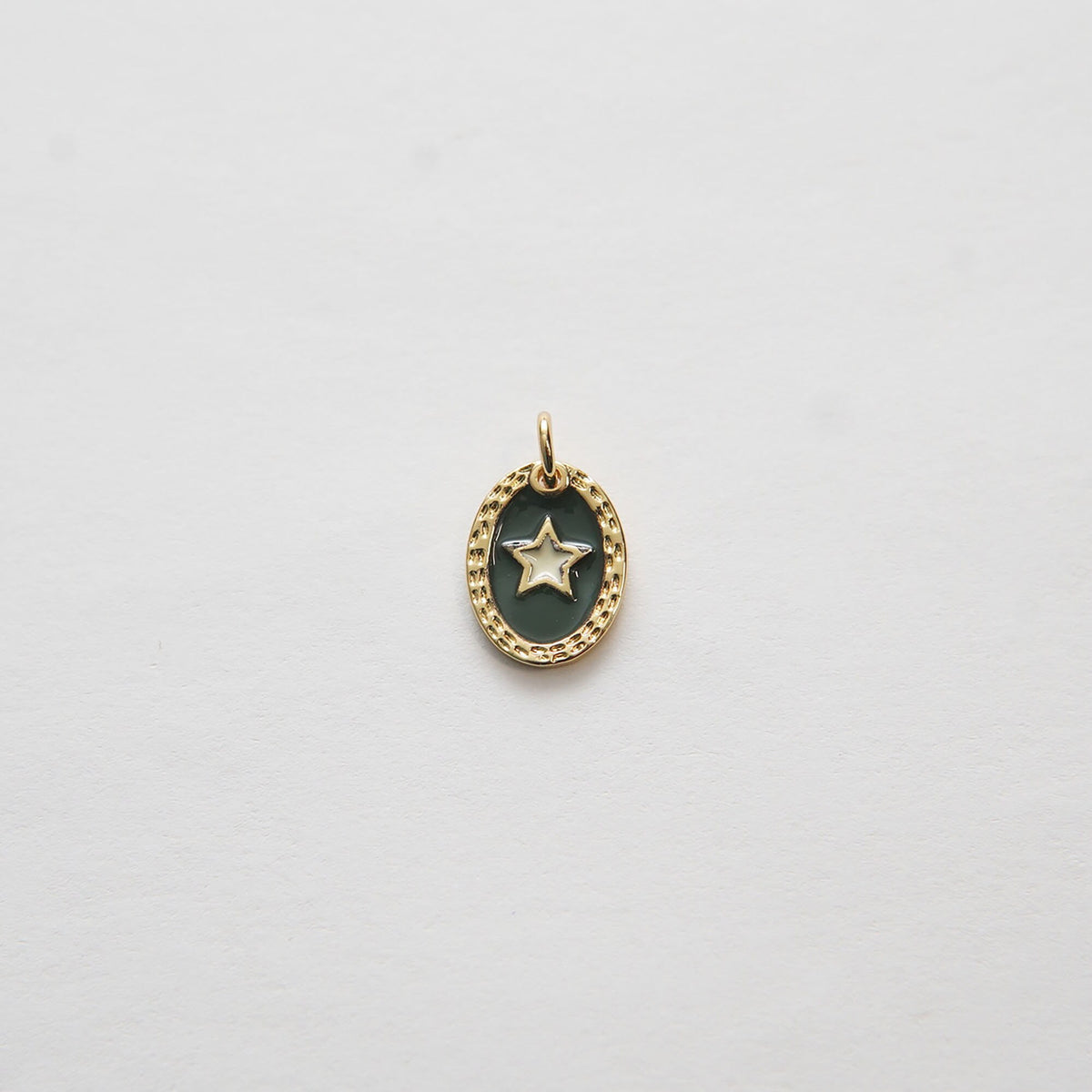 18K Gold Filled Enamel Star Charm Pendant for Jewelry Making