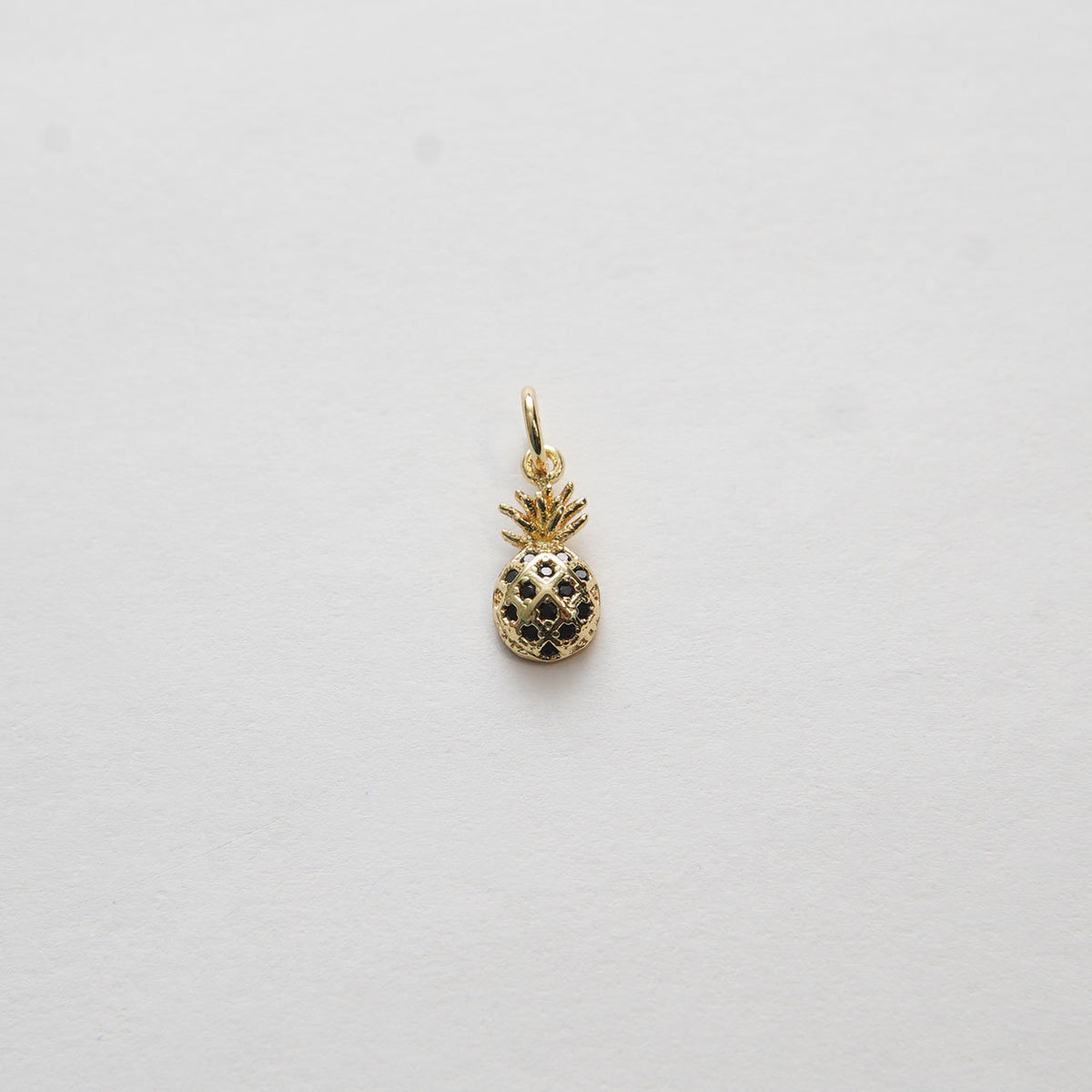 Gold Pineapple Charms,18K Gold Filled Pineapple Pendant,Fruit Charm Bracelet Necklace for DIY Jewelry Making Supply