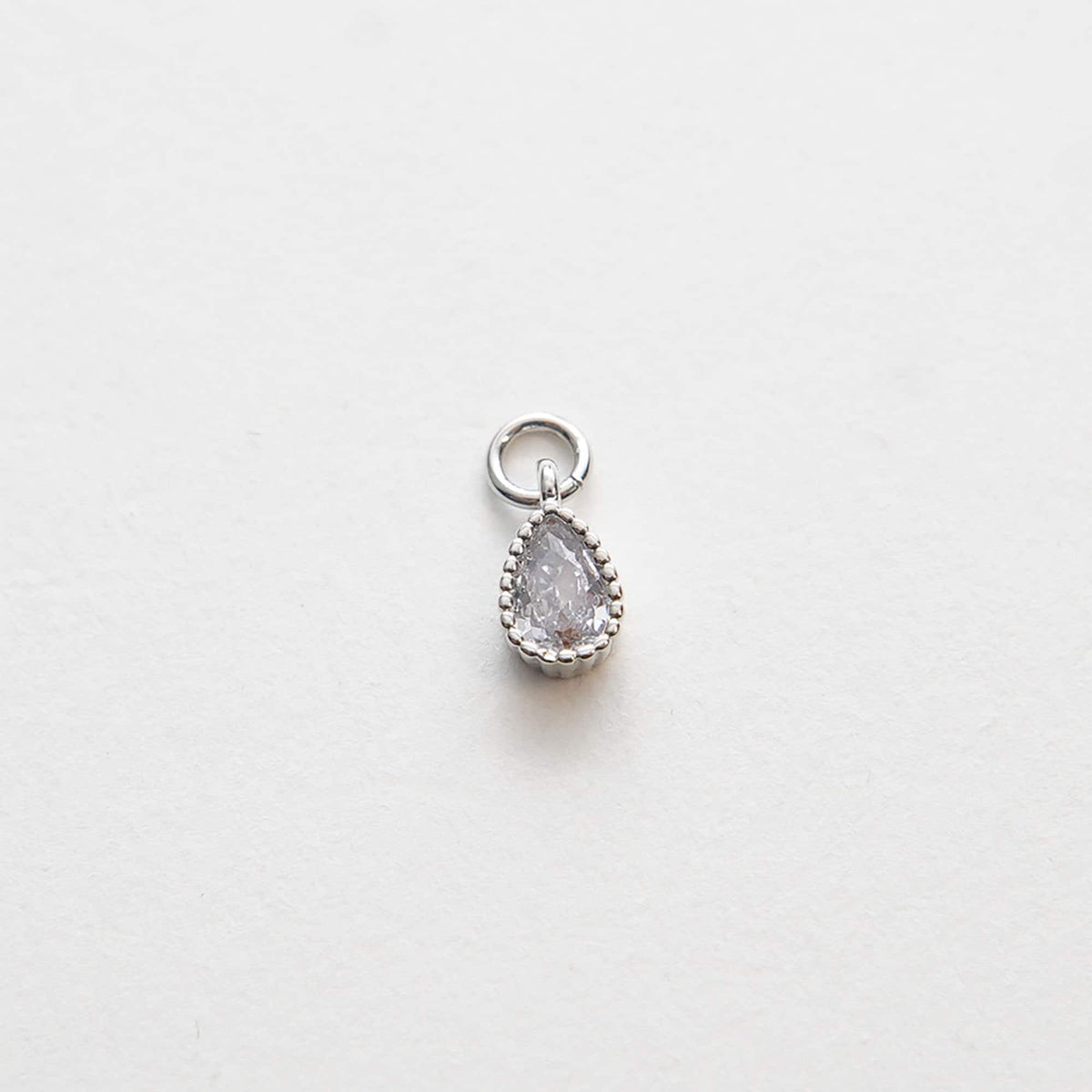 Gold Teardrop Charms,18K Gold Filled teardrop Pendant,CZ Micro Pave teardrop Charm Bracelet Necklace for DIY Jewelry Making S