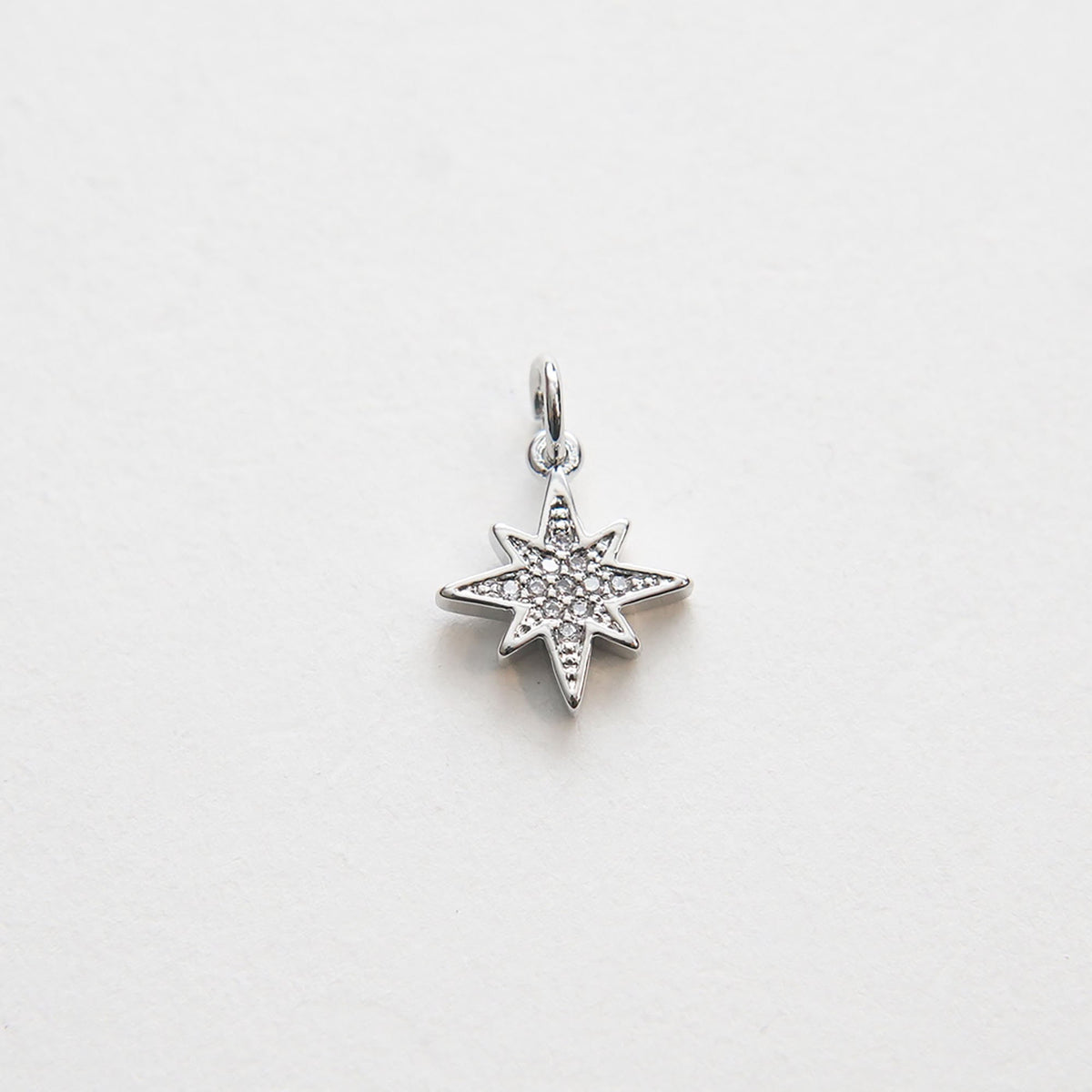 18K Gold Filled North Star Charm Pendant for Jewelry Making