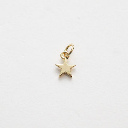 Gold Star Charms,18K Gold Filled Star Pendant,Silver Star Charm Bracelet Necklace for DIY Jewelry Making Supply