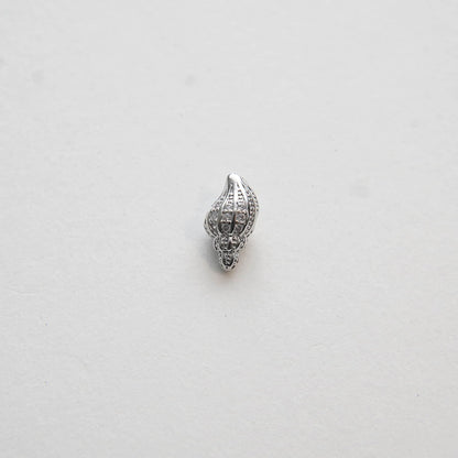 Gold Conch Charms,18K Gold Filled Conch Shell Pendant,Silver Conch Shell Charm Bracelet Necklace for DIY Jewelry Making Suppl