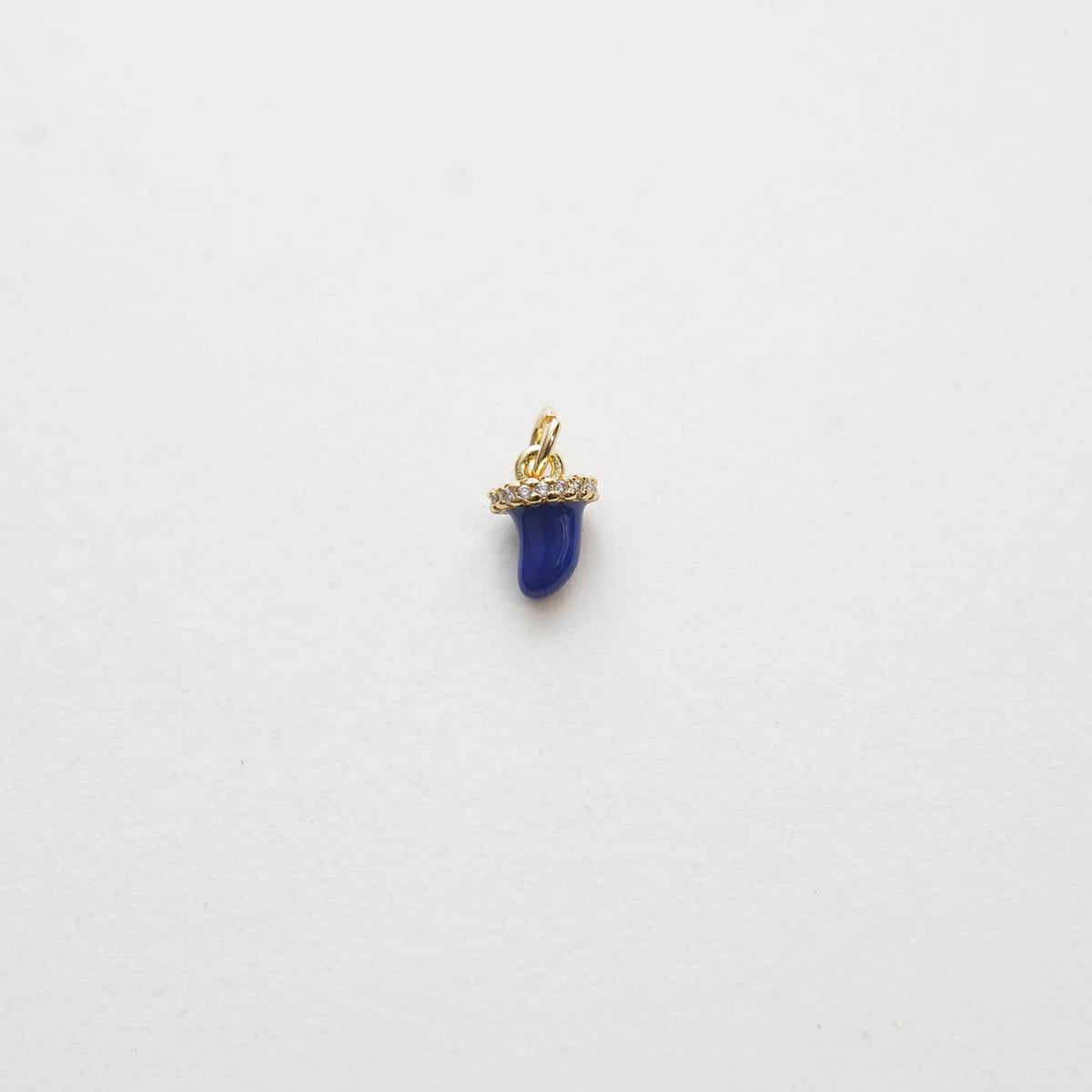 18K Gold Filled Cubic Zirconia Charm Pendant for Jewelry Making