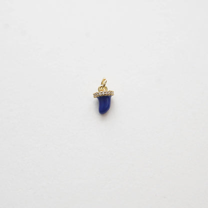 18K Gold Filled Cubic Zirconia Charm Pendant for Jewelry Making
