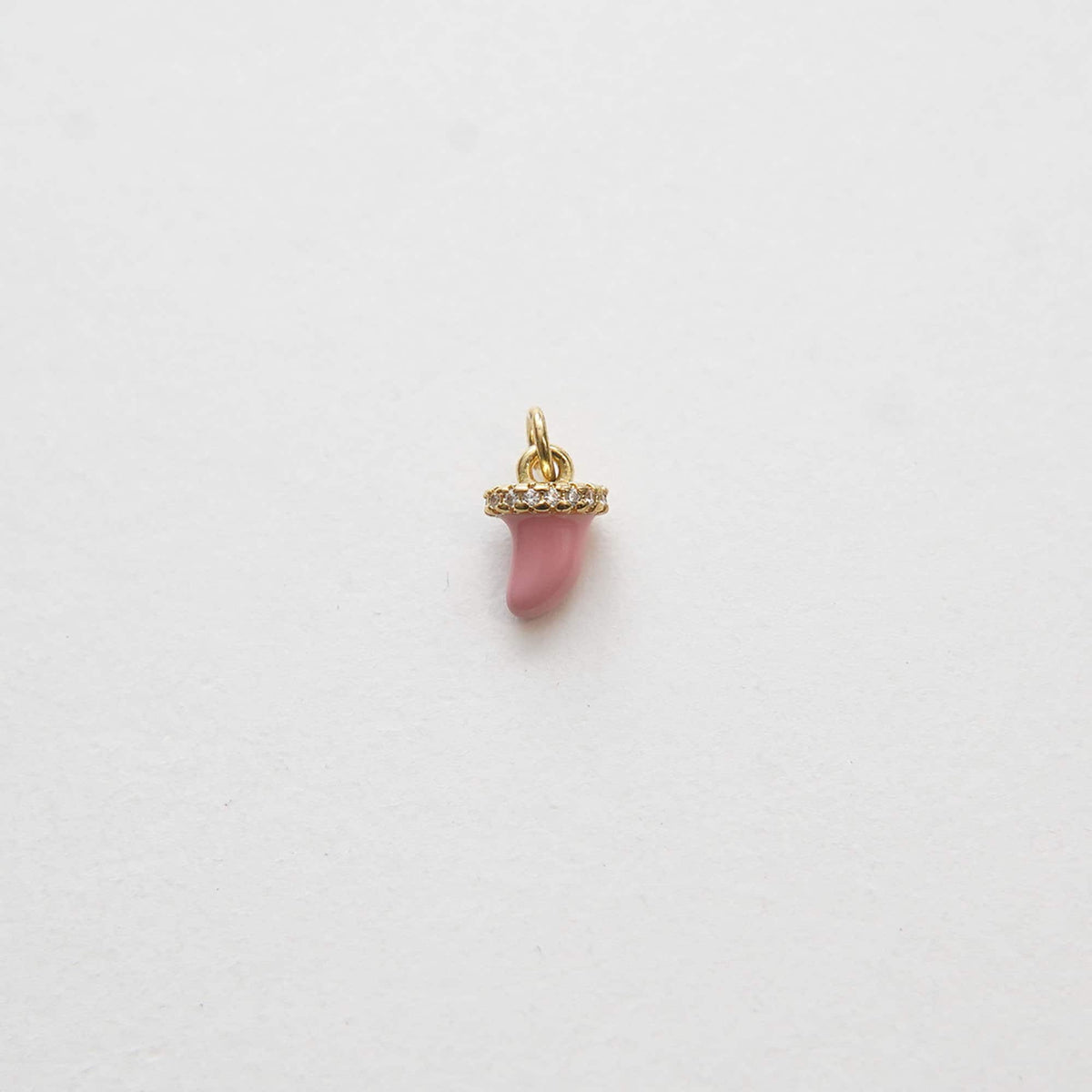 Gold Horns Charms,18K Gold Filled Enamel Horns Pendant,CZ Micro Pave Horns Charm Bracelet Necklace for DIY Jewelry Making Sup