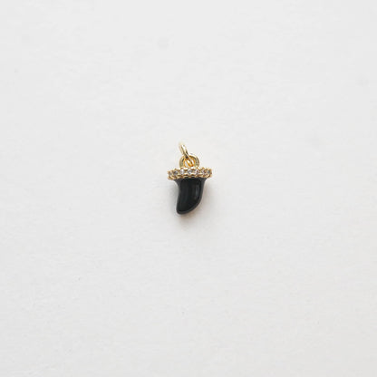 18K Gold Filled Cubic Zirconia Charm Pendant for Jewelry Making