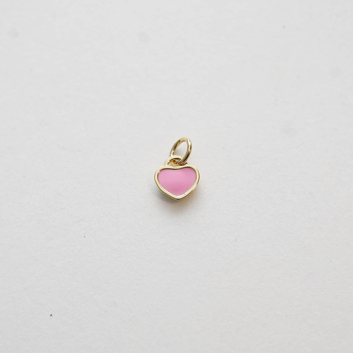 Gold Tiny Heart Charms,18K Gold Filled Heart Pendant,Enamel Heart Charm Bracelet Necklace for DIY Jewelry Making Supply