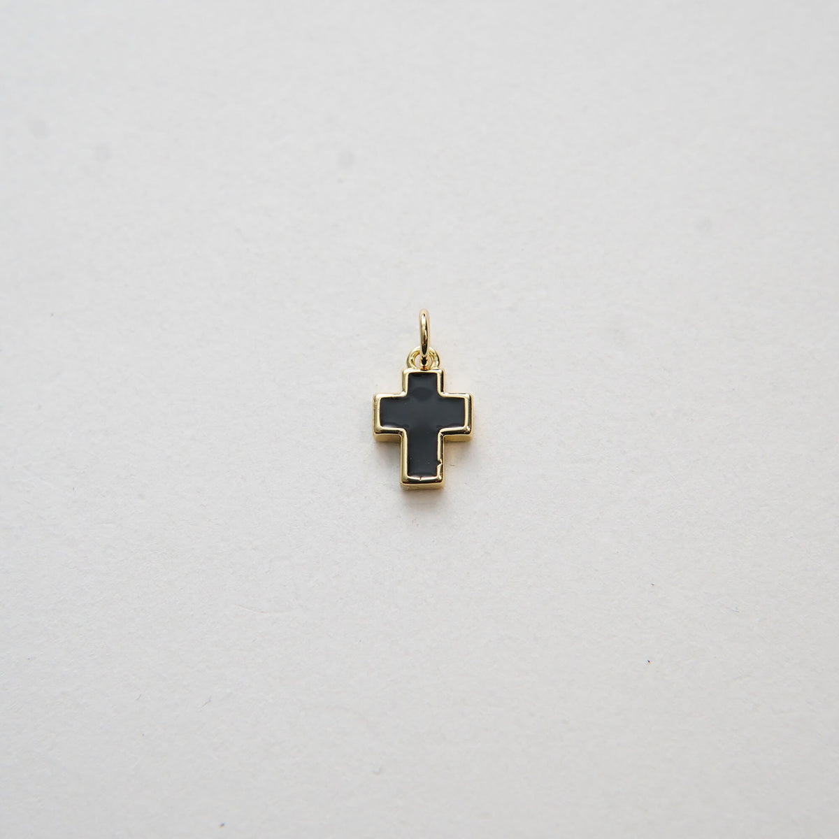 Gold Cross Charms,18K Gold Filled Enamel Cross Pendant,Cross Charm Bracelet Necklace for DIY Jewelry Making Supply