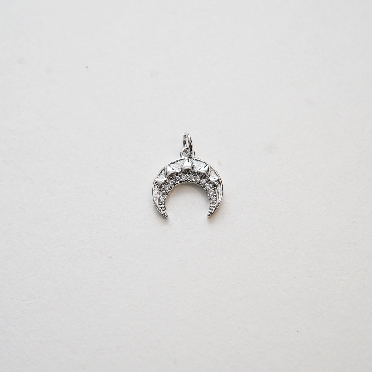 18K Gold Filled Cubic Zirconia Charm Pendant for Jewelry Making